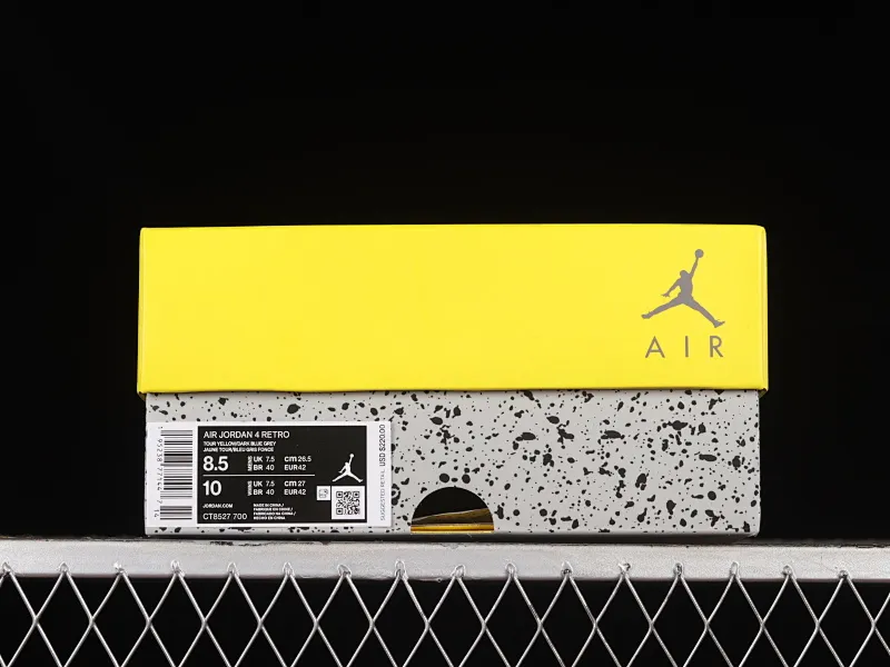 All categories Air Jordan Jordan series basketball shoes Air Jordan 4 LJR version Air Jordan 4 Retro "Lightning" AJ4 Joe 4 replica white and yellow electric mother CT8527-700